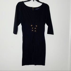 FRENCH CONNECTION black cotton dress. Size 6